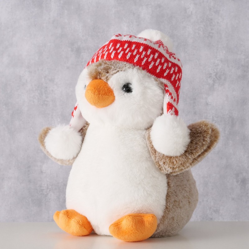 Peluche pinguino di Natale con cuffia