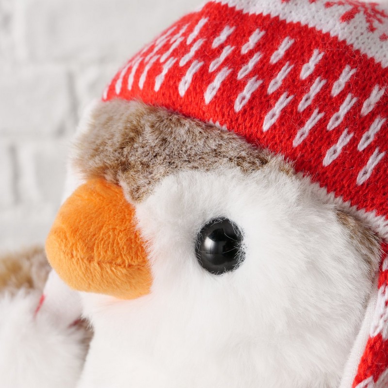 Peluche pinguino di Natale con cuffia