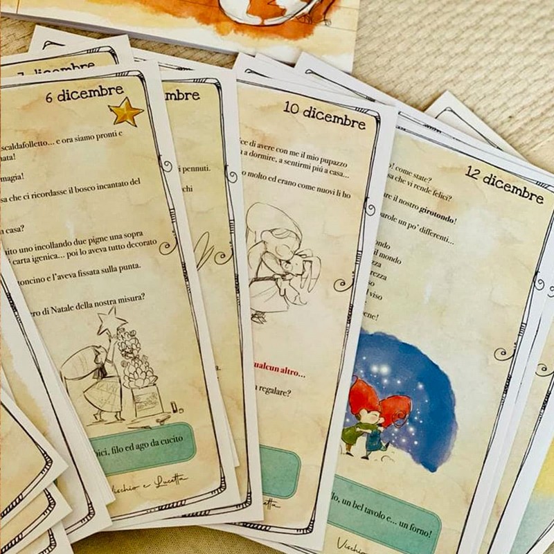Calendario dell'avvento della gratitudine multiattività in cofanetto blu