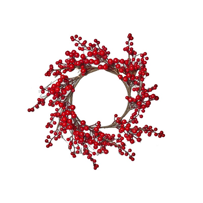 Ghirlanda con bacche rosse