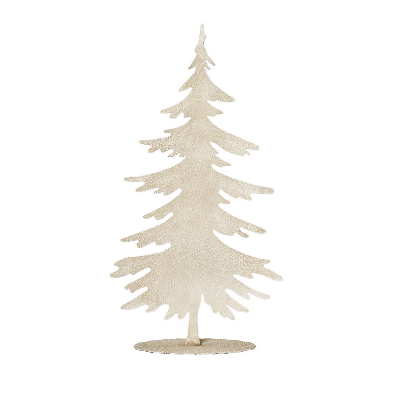 Albero di Natale in metallo beige, una soluzione semplice e originale per addobbare le tue feste