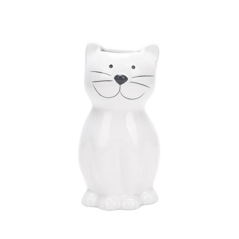 Umidificatore per termosifone a forma di gatto bianco in ceramica, una simpatica idea regalo autunno inverno