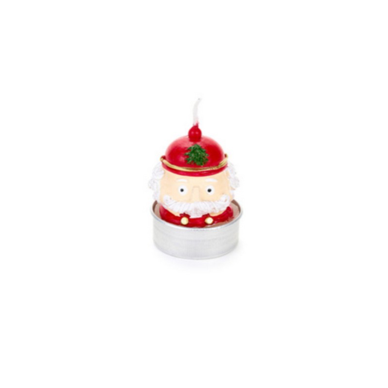 Candela soldatino schiaccianoci tealight, simpatica idea regalo di Natale utilizzabile anche come segnaposto festivo