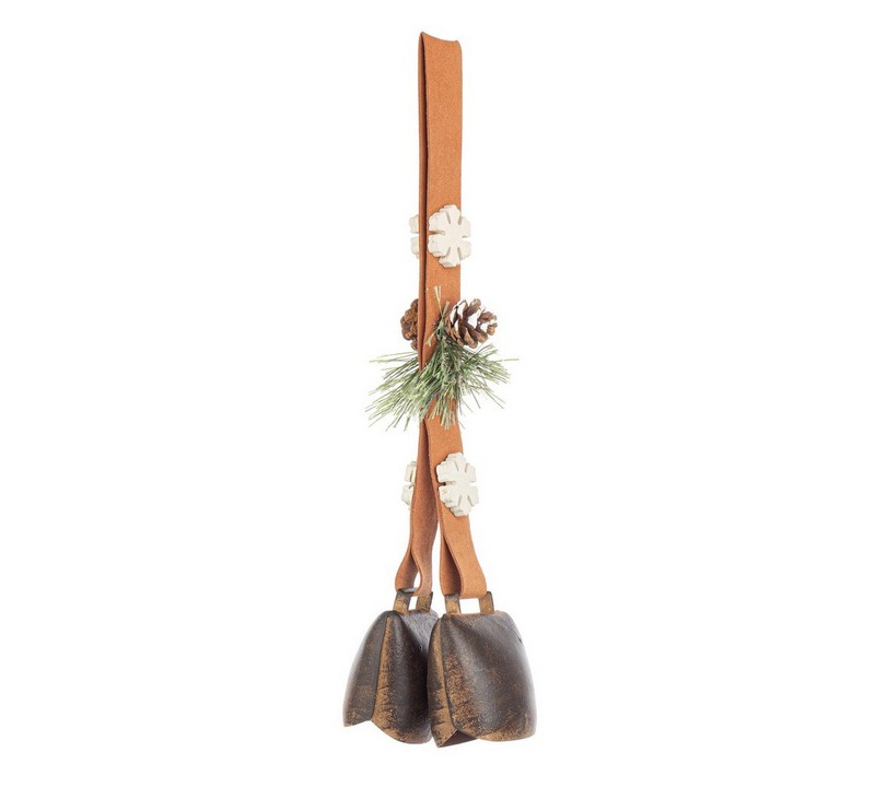 Decoro di Natale campanacci alpini da appendere, ideale per arricchire i tuoi addobbi per albero di Natale o come idea regalo Natale