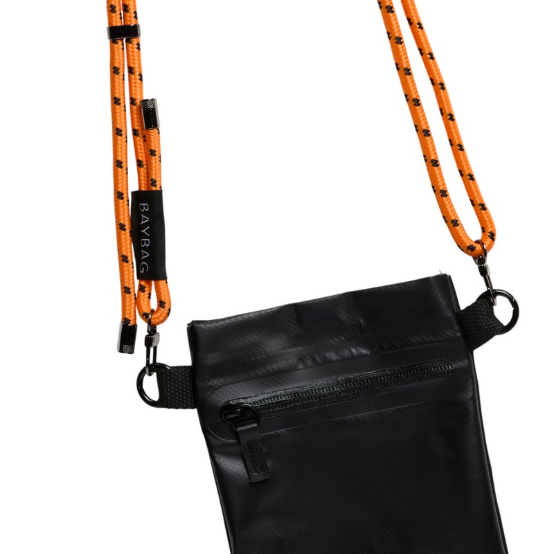 Borsa a tracolla unisex impermeabile nera, perfetta per portare cellulare, occhiali, portafogli ecc. - un'utilissima idea regalo donna e uomo 