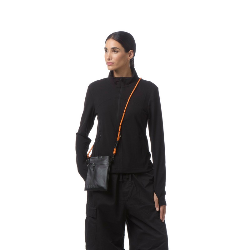 Borsa a tracolla unisex impermeabile nera, perfetta per portare cellulare, occhiali, portafogli ecc. - un'utilissima idea regalo donna e uomo 