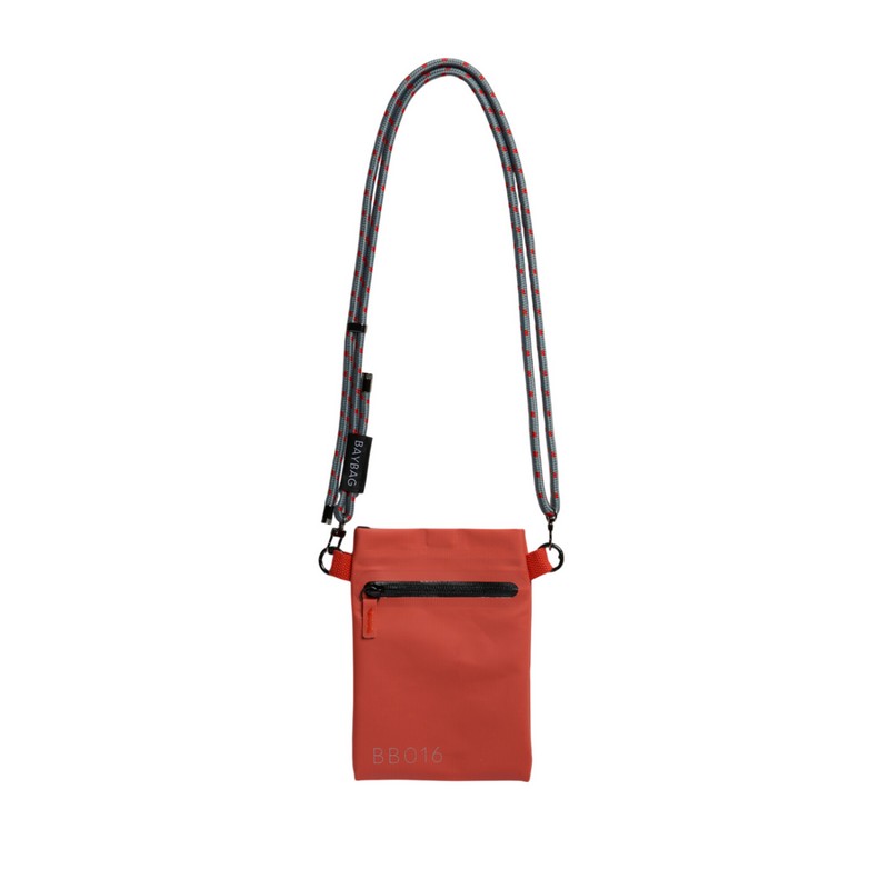 Borsa a tracolla unisex impermeabile rossa, perfetta per portare cellulare, occhiali, portafogli ecc. - un'utilissima idea regalo donna e uomo 