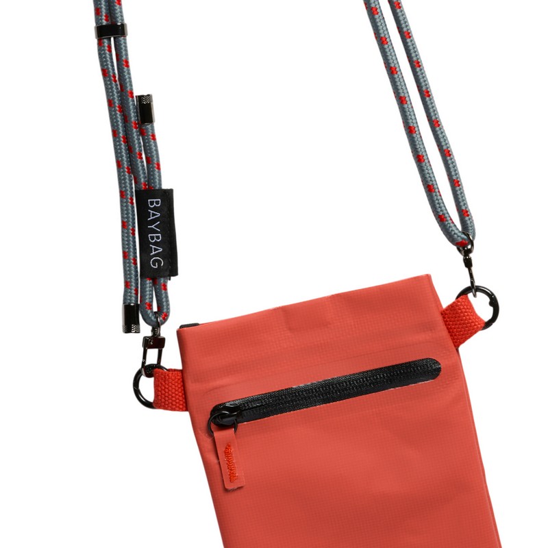 Borsa a tracolla unisex impermeabile rossa, perfetta per portare cellulare, occhiali, portafogli ecc. - un'utilissima idea regalo donna e uomo 