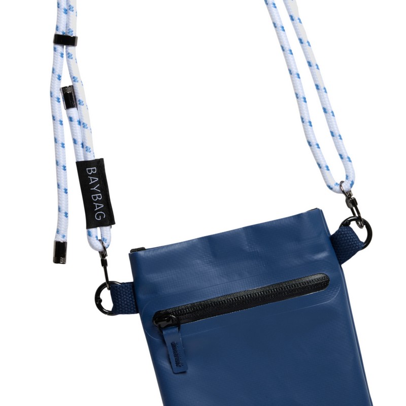 Borsa a tracolla unisex impermeabile blu, perfetta per portare cellulare, occhiali, portafogli ecc. - un'utilissima idea regalo donna e uomo