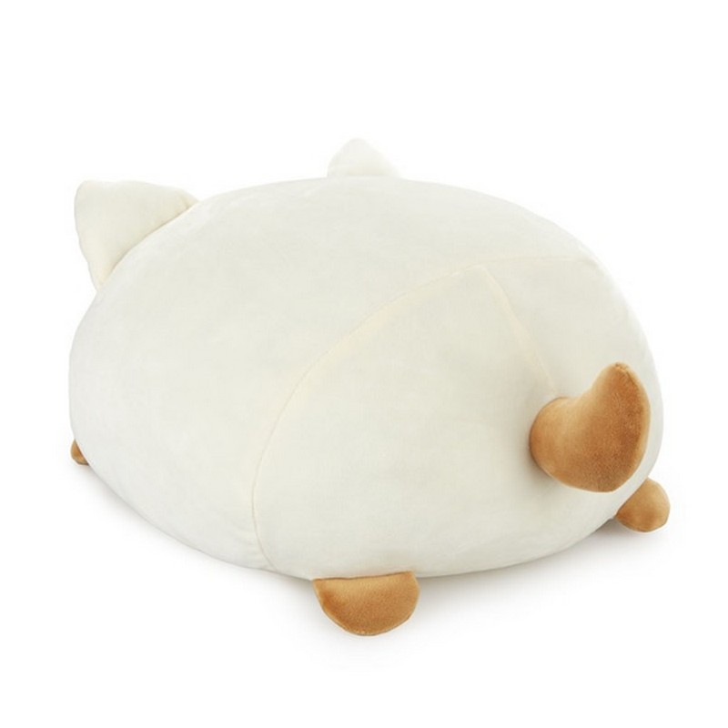 Morbidissimo cuscino gatto bianco con striature beige, una magnifica idea regalo tema gatto o per amiche gattare!