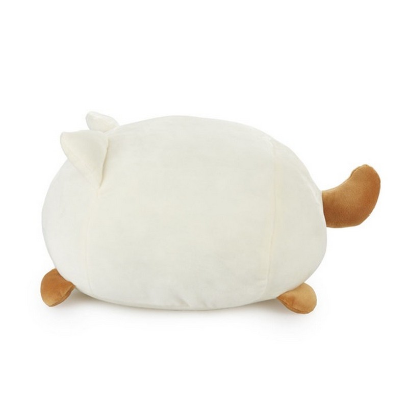 Morbidissimo cuscino gatto bianco con striature beige, una magnifica idea regalo tema gatto o per amiche gattare!