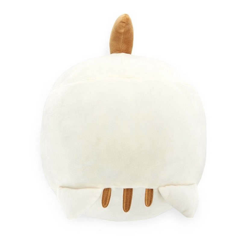Morbidissimo cuscino gatto bianco con striature beige, una magnifica idea regalo tema gatto o per amiche gattare!
