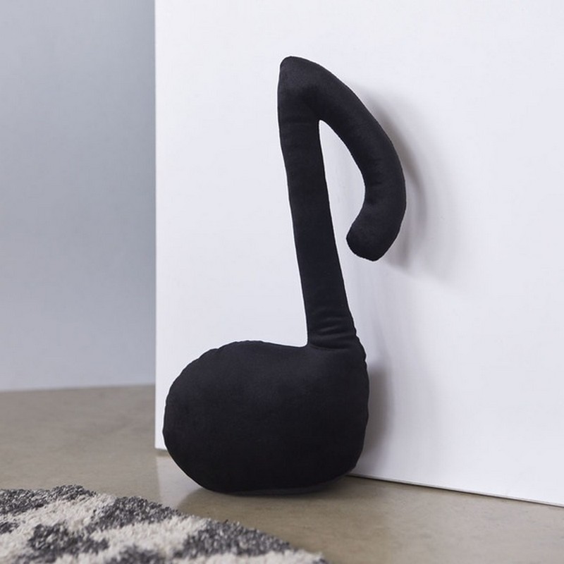 Fermaporta a forma di nota musicale nera, un'utile idea regalo per musicisti