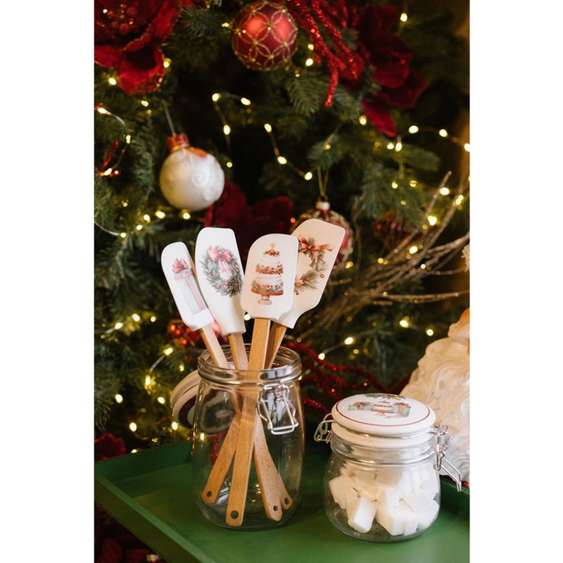 Set 2 spatole da cucina natalizie assortite, una perfetta idea regalo di Natale originale