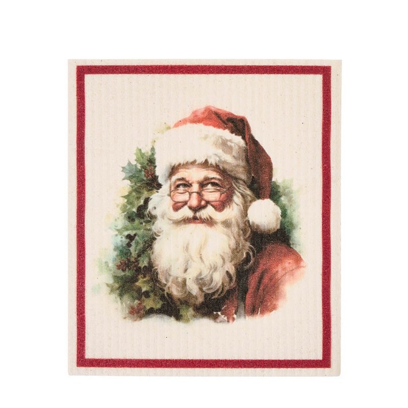 Set 6 spugne in cellulosa 100% compostabili con 6 decori natalizi diversi, per un regalo di Natale originale e utile