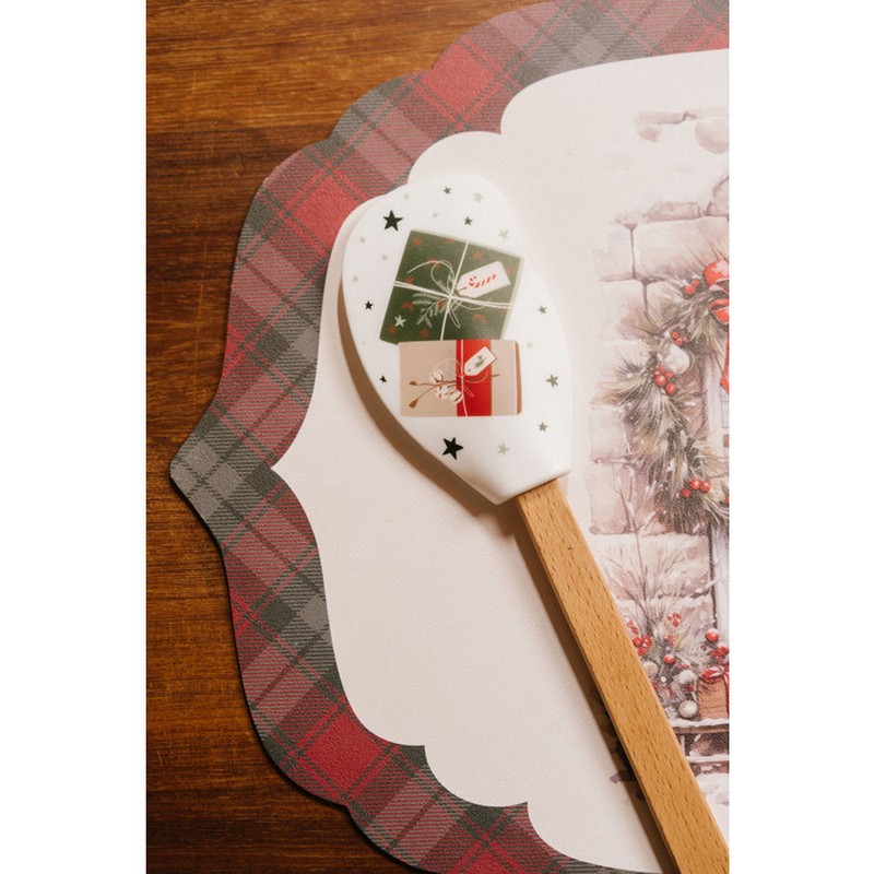 Set spatola con 2 stampini per biscotti a tema Natale in 6 varianti assortite, per un regalo di Natale originale e utile