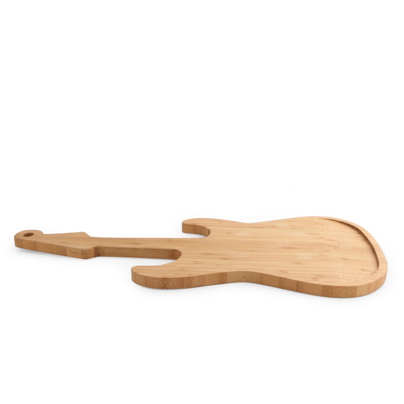 Tagliere a forma di chitarra in legno di bambù, un'ottima idea regalo per appassionati di musica o musicisti