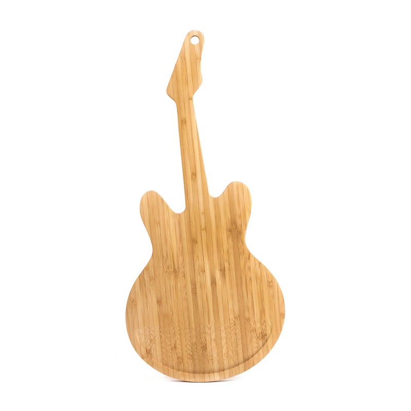 Tagliere a forma di chitarra in legno di bambù, un'ottima idea regalo per appassionati di musica o musicisti