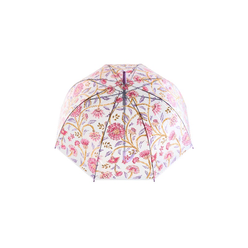 Ombrello con fiori rosa, per un'utile idea regalo donna o mamma