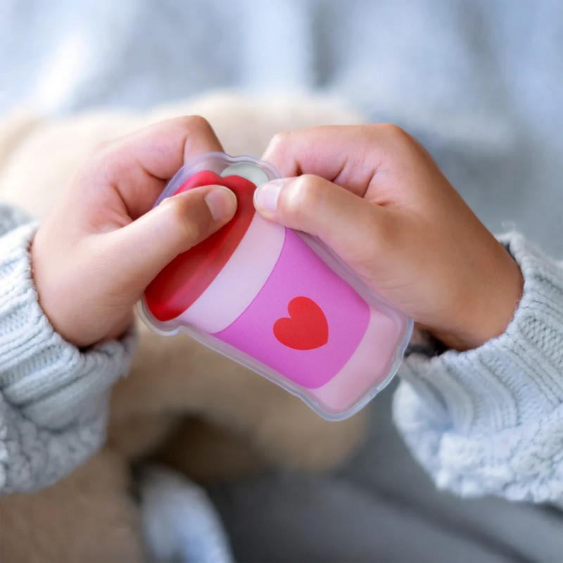 Set 2 scaldamani riutilizzabili a forma di tazza del caffè e ciambella, ideale come regalo di Natale