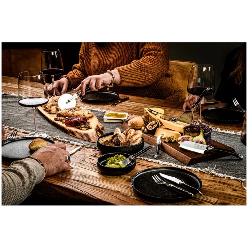 Tagliere in acacia con 5 coltelli da formaggio premium, una fantastica idea regalo uomo