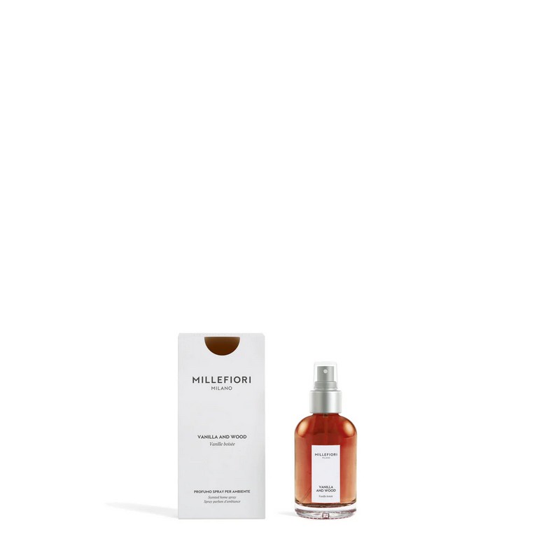 Spray per ambiente Millefiori Vanilla & wood da 100 ml