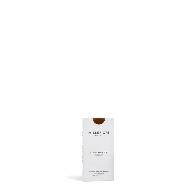 Spray per ambiente Millefiori Vanilla & wood da 100 ml
