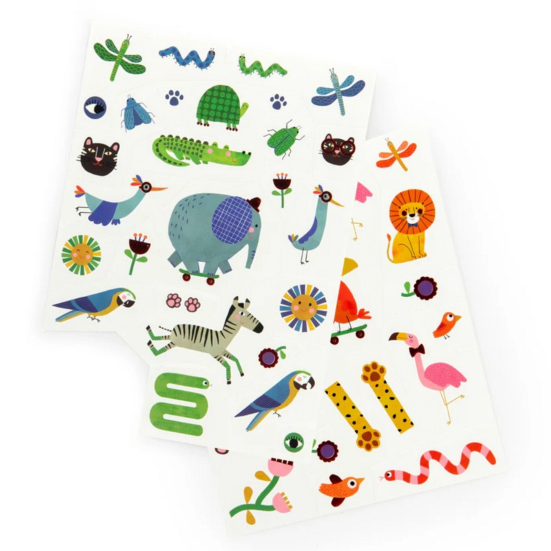 Set tatuaggi temporanei a tema animali buffi - una fantastica idea regalo per bambini!