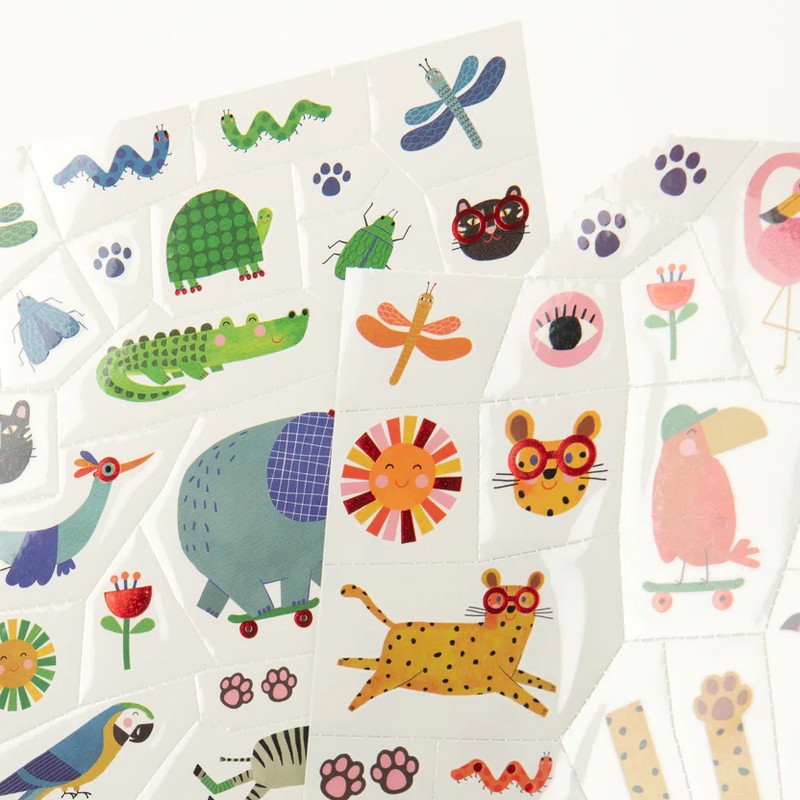 Set tatuaggi temporanei a tema animali buffi - una fantastica idea regalo per bambini!