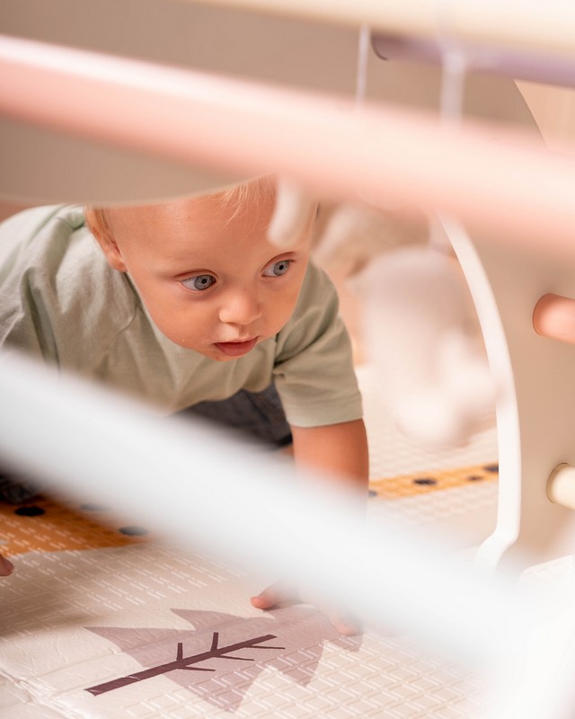 Tappeto da gioco Montessori 2 in 1, con decoro reversibile, facilmente pieghevole e riponibile nella borsa inclusa - un'utilissima idea regalo per neonati, bambini e neogenitori!