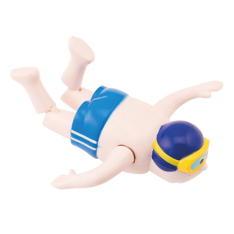 Gioco nuotatori da bagno assortiti che nuotano in acqua con carica manuale, un'originalissima idea regalo per bambini