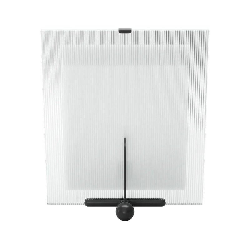 Portafoto utilizzabile sia in verticale che in orizzontale in vetro a righe per foto 10 x 15 cm, perfetto come idea regalo per la casa