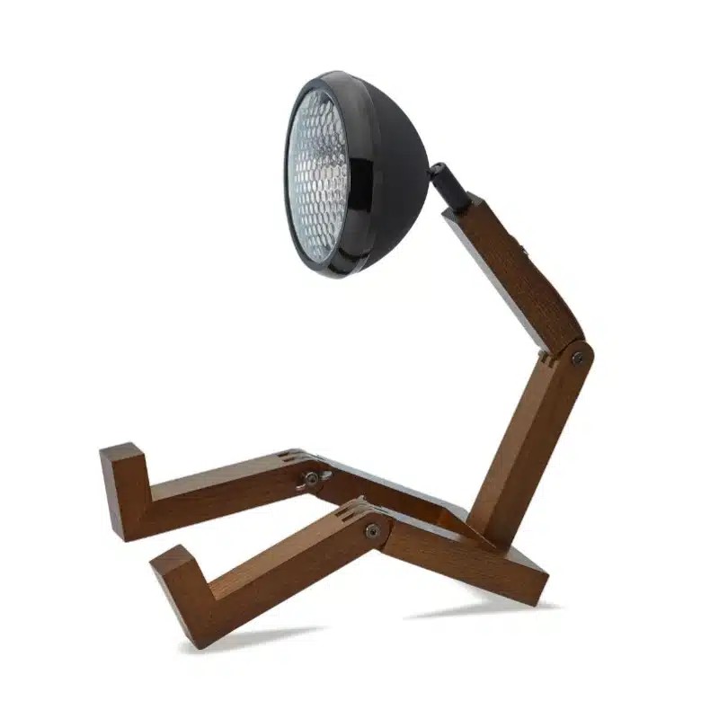 Lampada da tavolo Mr. Wattson in legno flessibile, una fantastica idea regalo per la casa