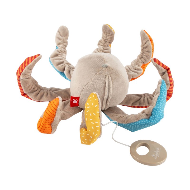 Peluche carillon a forma di polpo con tema del film “Pirati dei Caraibi”, perfetto come idea regalo per neonati