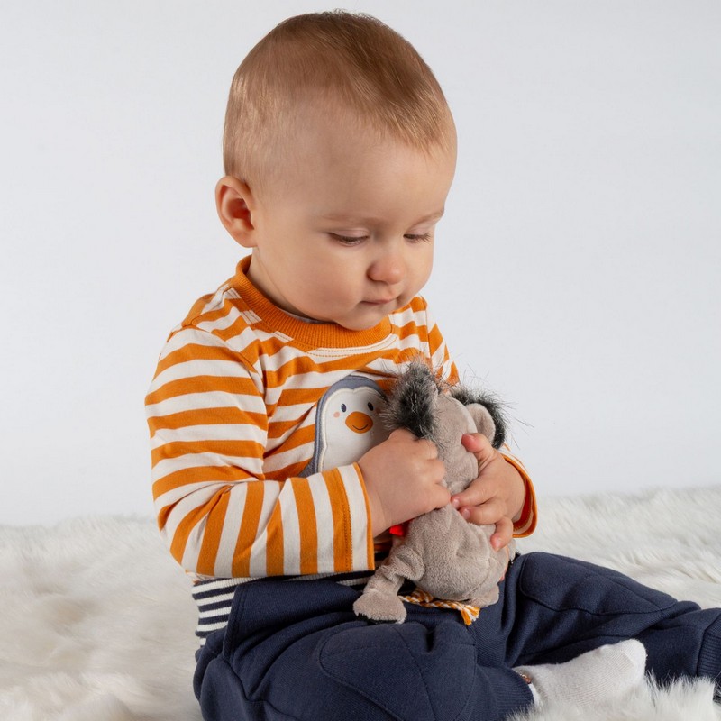 Peluche koala ripieno di nocciolini, perfetto come idea regalo per neonati e bambini