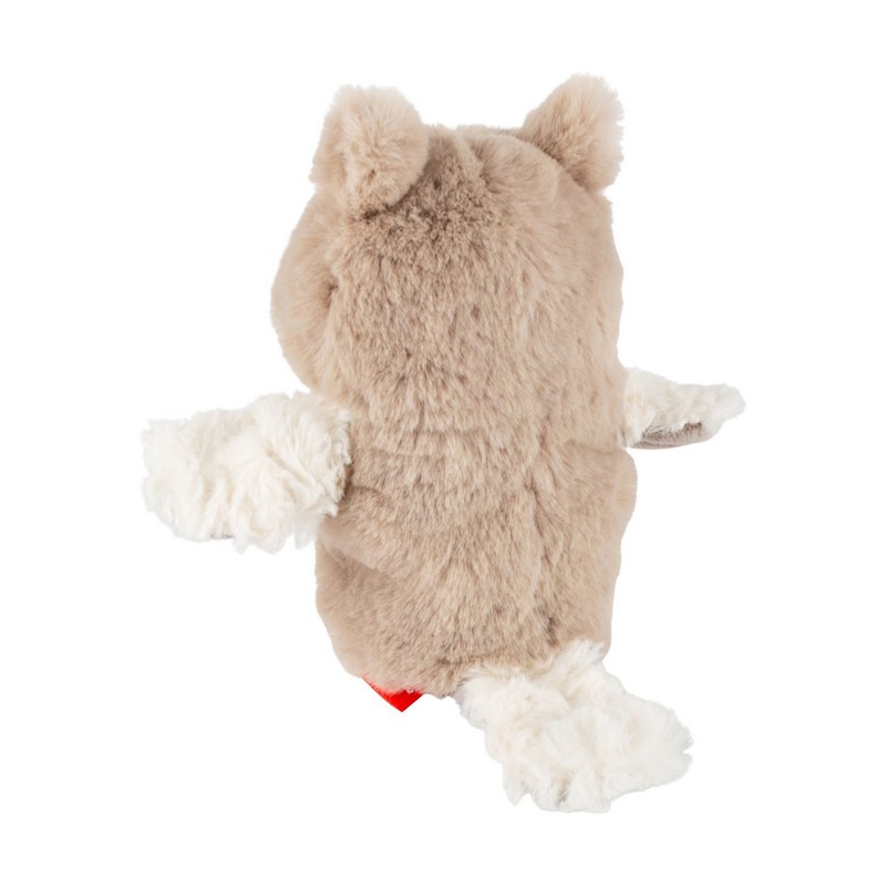 Peluche gufo ripieno di nocciolini, perfetto come idea regalo per neonati e bambini