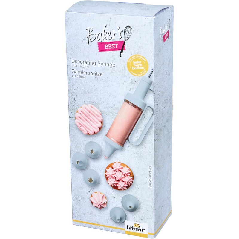 Siringa per decorare i dolci con 6 tipi di beccucci inclusi, perfetta per aspiranti pasticceri