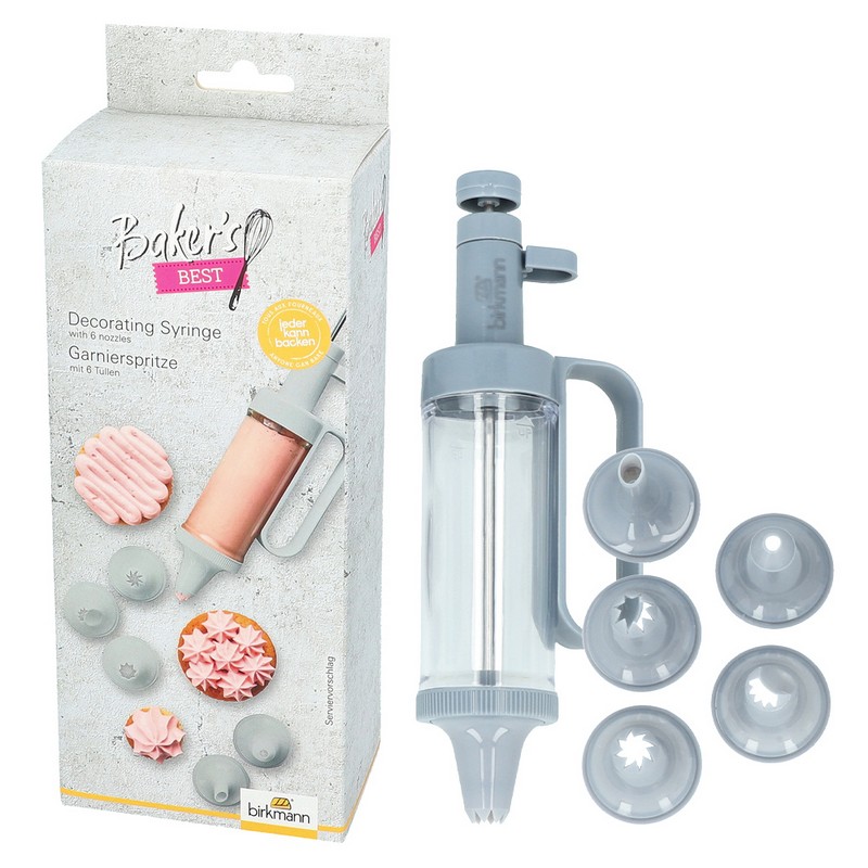 Siringa per decorare i dolci con 6 tipi di beccucci inclusi, perfetta per aspiranti pasticceri