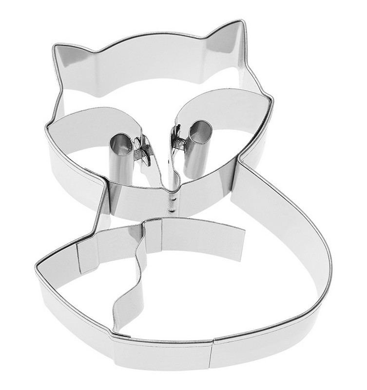Tagliabiscotti in acciaio inossidabile a forma di volpe
