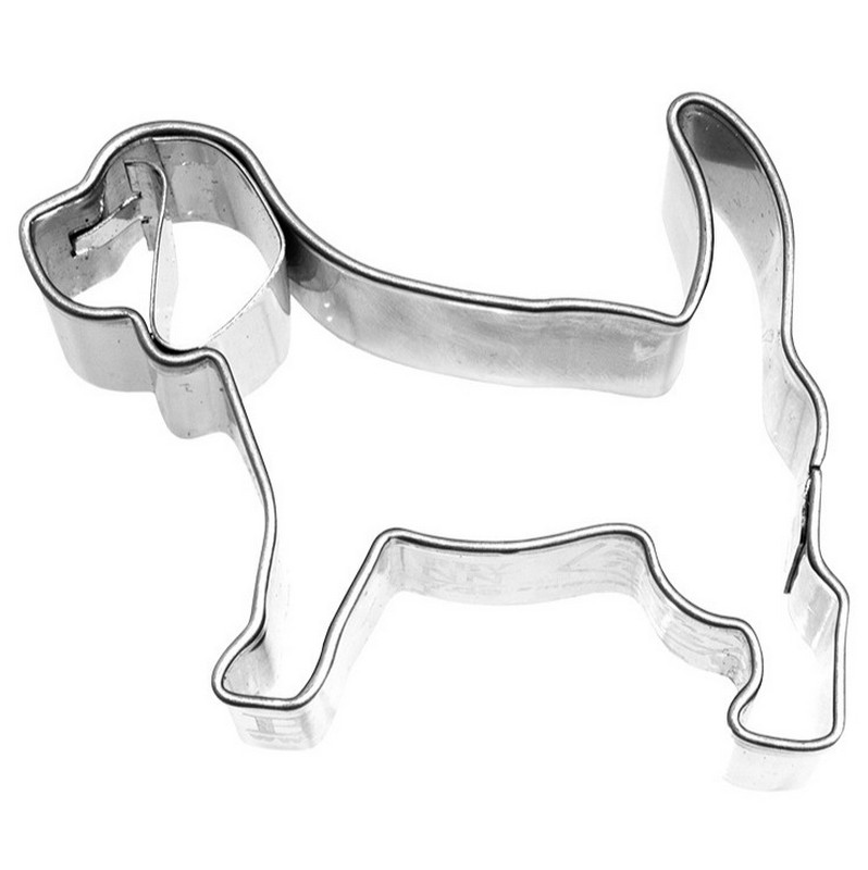 Tagliabiscotti in acciaio inossidabile a forma di cane beagle