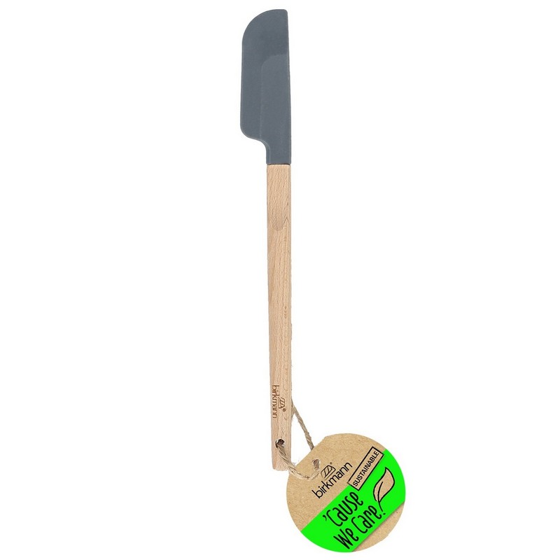 Spatola da cucina stretta in legno e silicone