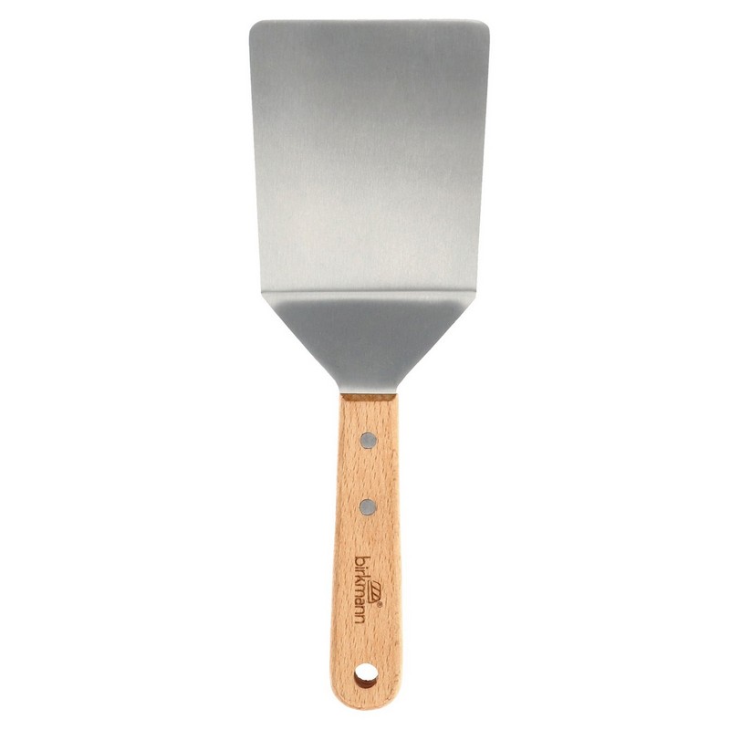 Spatola da cucina in acciaio inox con manico in legno