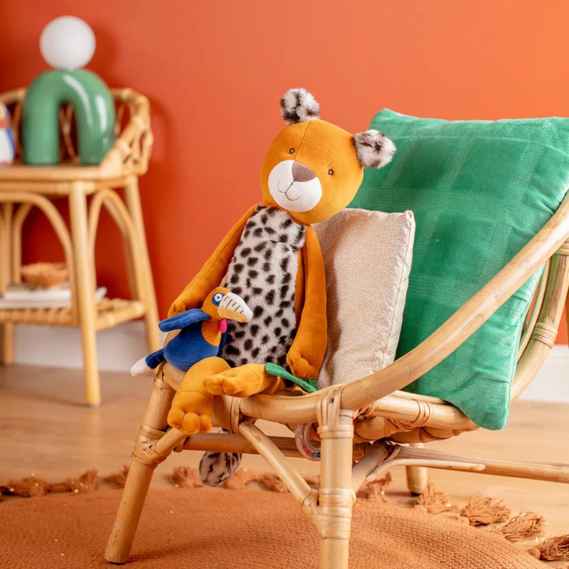 Peluche multiattività a forma di leopardo, perfetto come idea regalo per neonati e bambini