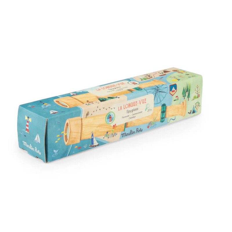 Cannocchiale 20x telescopico in legno