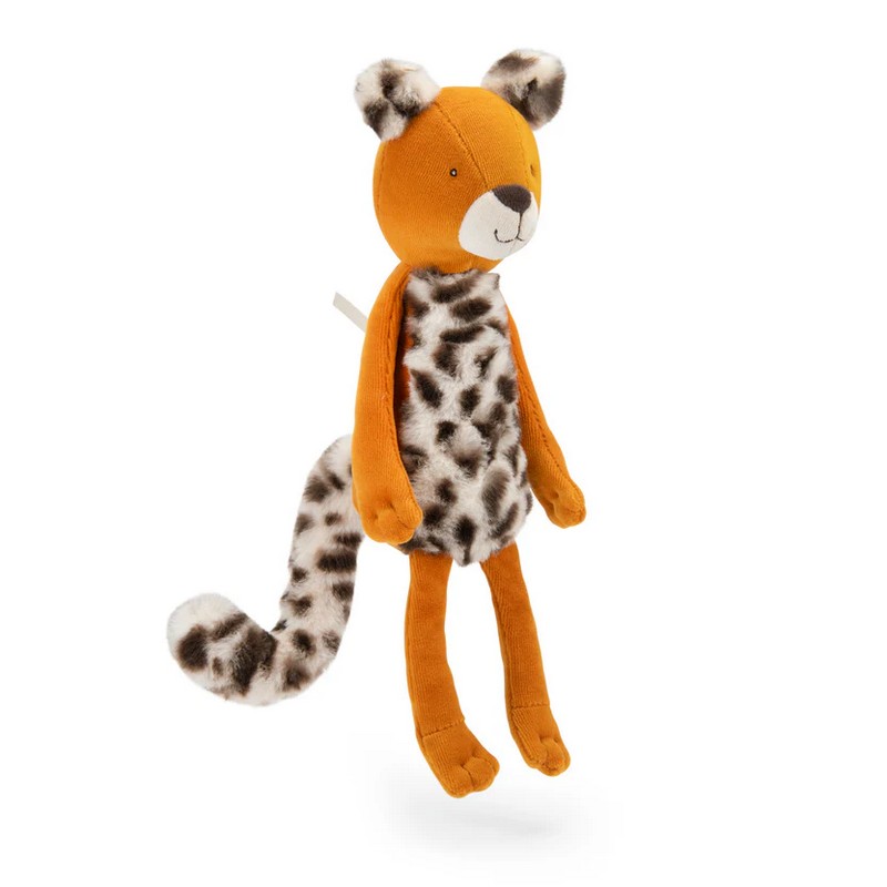 Peluche leopardo in scatola regalo decorata