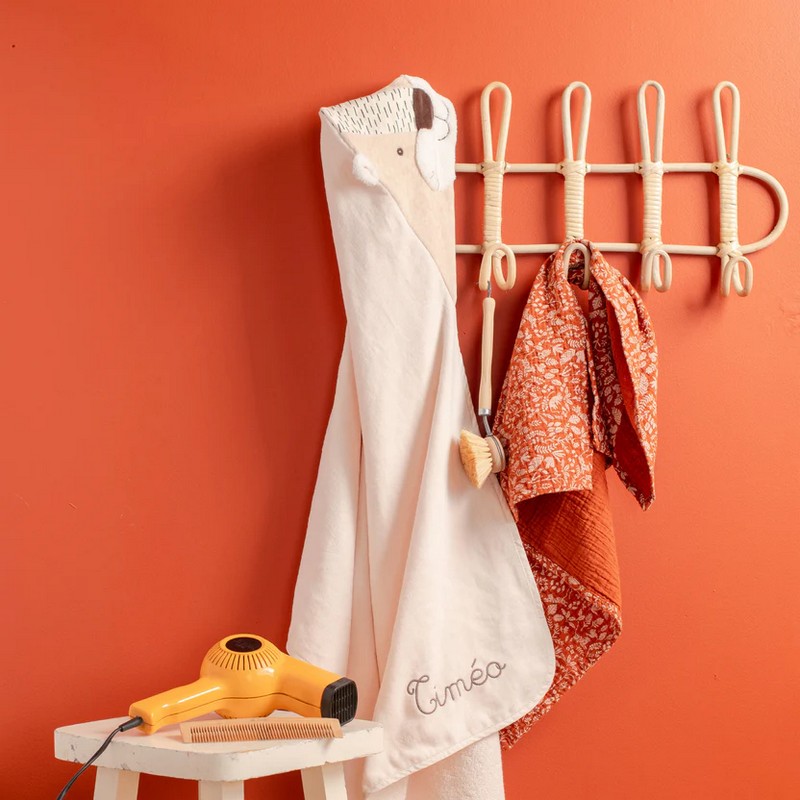 Accappatoio per neonati con muso di tigre, perfetto come idea regalo per nuovi nati e neo genitori