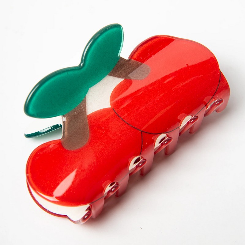 Fermacapelli colorato con decoro ciliegia, perfetto come idea regalo per donna