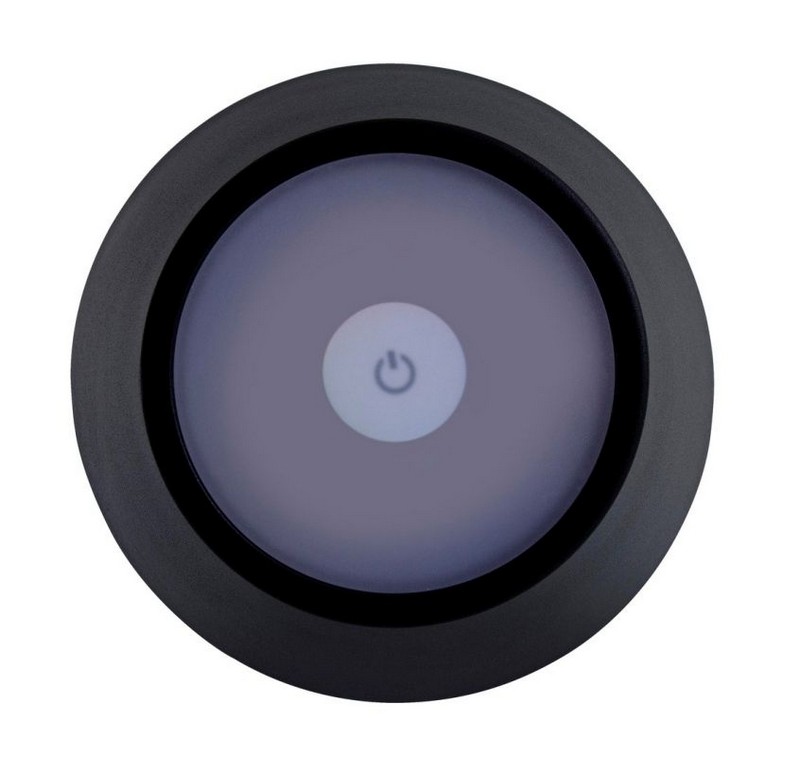 Lampada da tavolo ricaricabile nera stile abat-jour per uso interno ed esterno