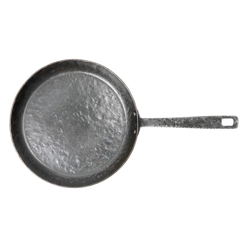 Padella in acciaio forgiato e martellato a mano