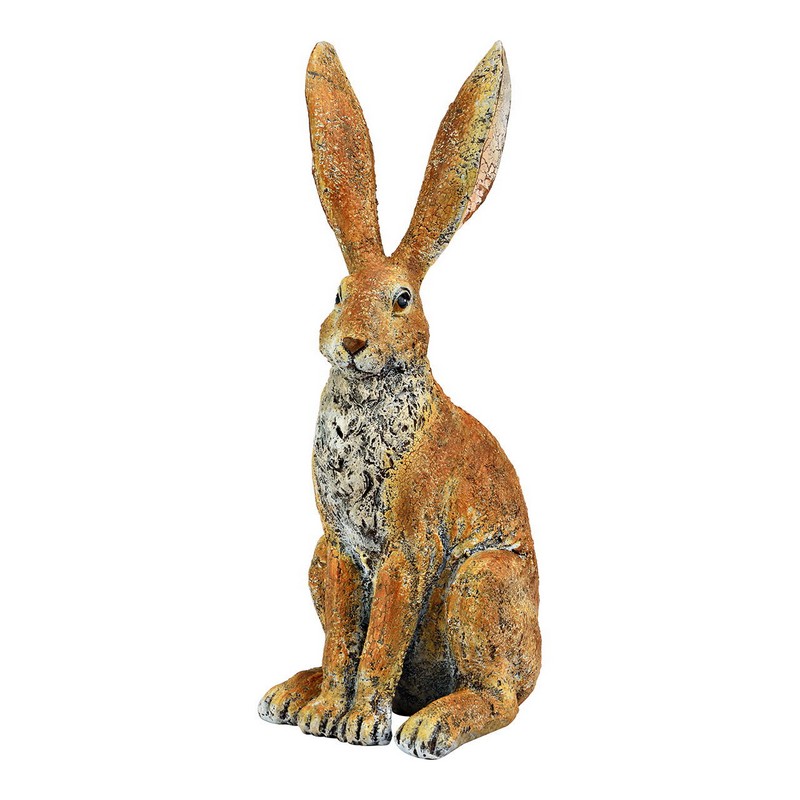 Coniglio decorativo in resina alto 32 cm